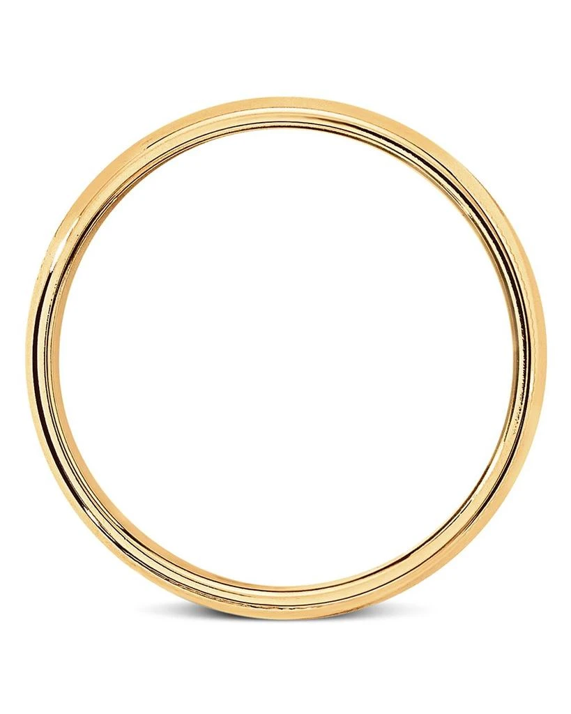 Men's 6mm Milgrain Half Round Wedding Band 14K Yellow Gold - Exclusive 商品