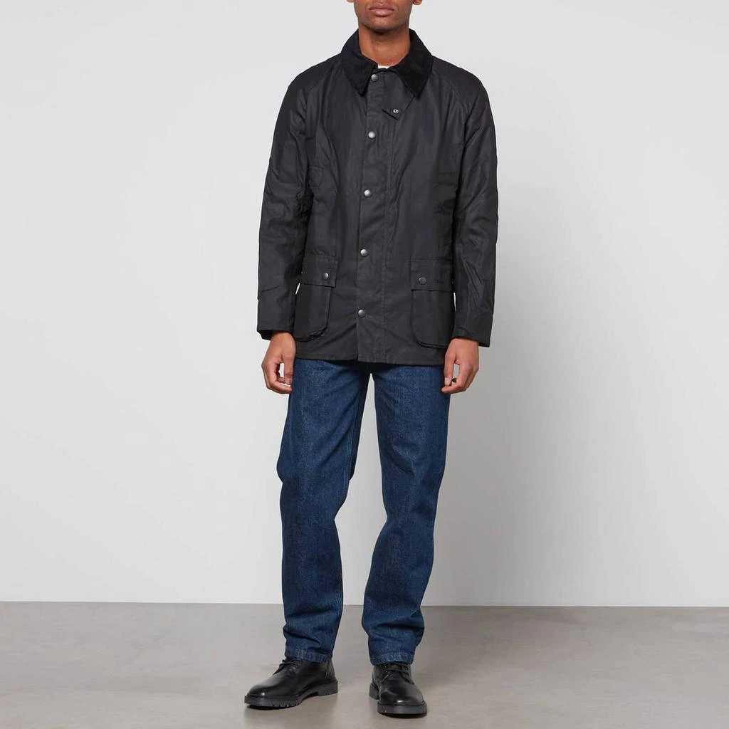 商品Barbour|Barbour Heritage Men's Ashby Wax Jacket - Black,价格¥2164,第3张图片详细描述