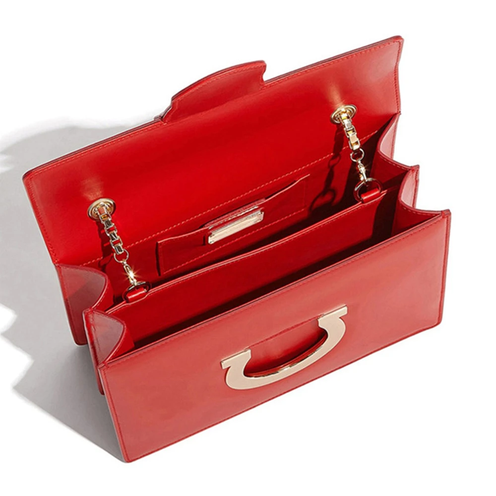 Salvatore Ferragamo 菲拉格慕 女士红色小牛皮单肩包 21-G671-677218 商品