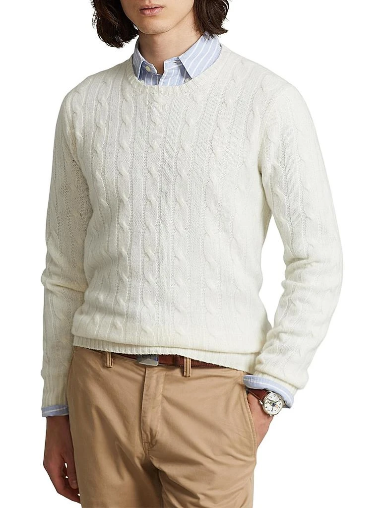 商品Ralph Lauren|Cashmere Cable-Knit Sweater,价格¥2576,第3张图片详细描述
