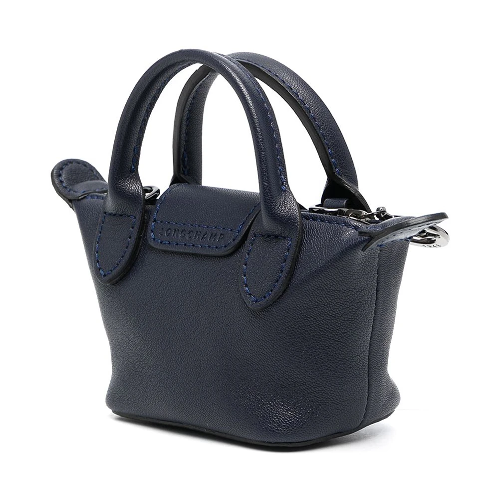 LONGCHAMP 女士海军蓝色羊皮迷你手提单肩斜挎包 10099757556 商品