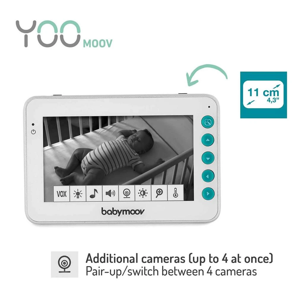 商品The Hut|Babymoov Yoo Moov Video Baby Monitor,价格¥1595,第3张图片详细描述