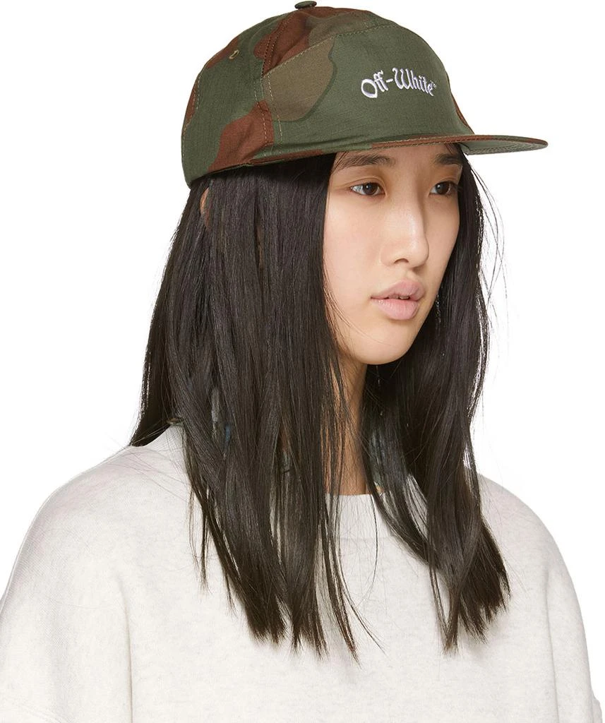 商品Off-White|Green & Brown Camo Snap Cap,价格¥779,第2张图片详细描述