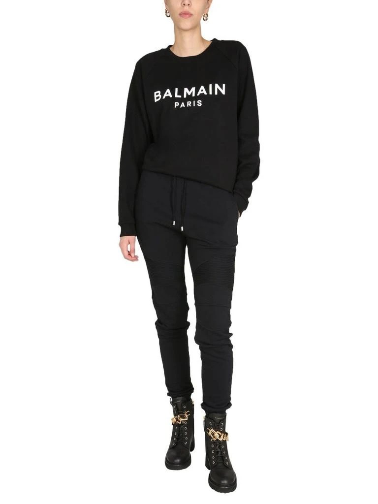 商品Balmain|Balmain men's black cotton joggers,价格¥4098,第3张图片详细描述
