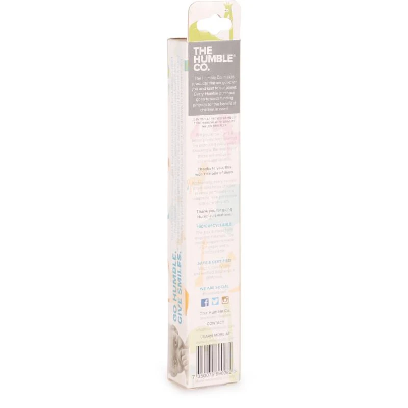 商品The Humble Co|Ultra soft kids bamboo toothbrush in white,价格¥54,第2张图片详细描述