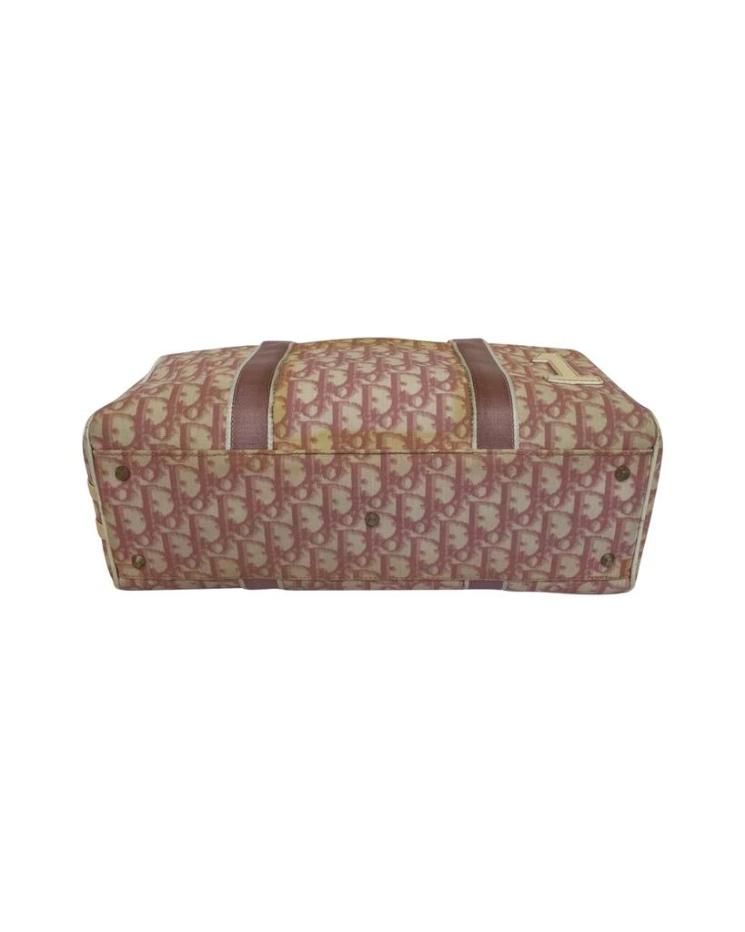 商品[二手商品] Dior|Dior Trotter Canvas x Patent Leather Handbag Pink Boston bag,价格¥4982,第4张图片详细描述