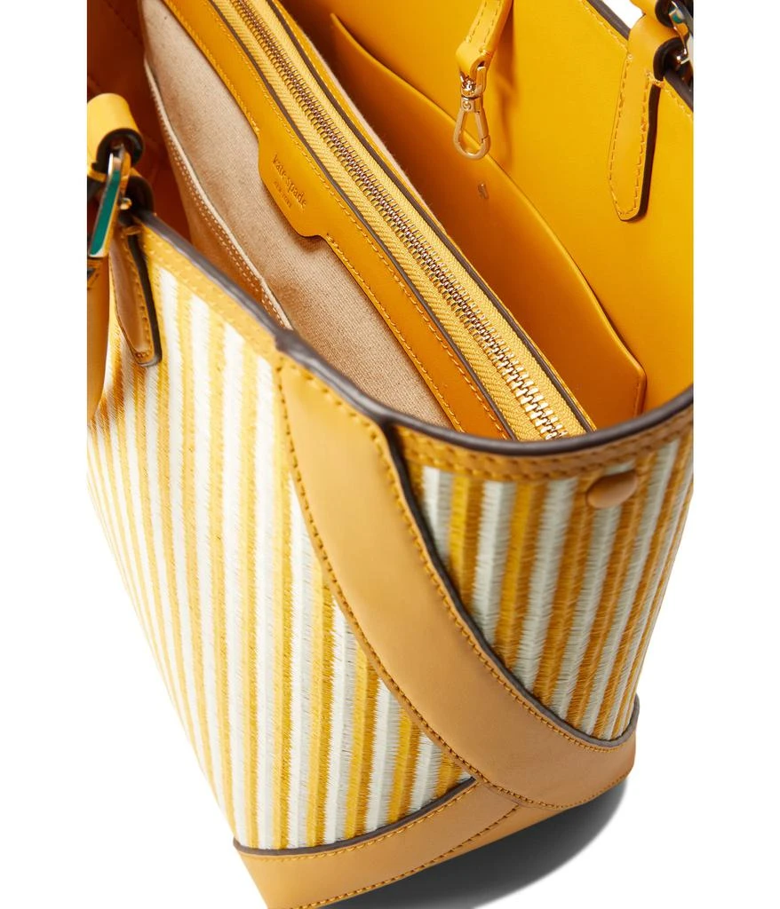 商品Kate Spade|Buddie Striped Straw Small Tote,价格¥1071,第3张图片详细描述