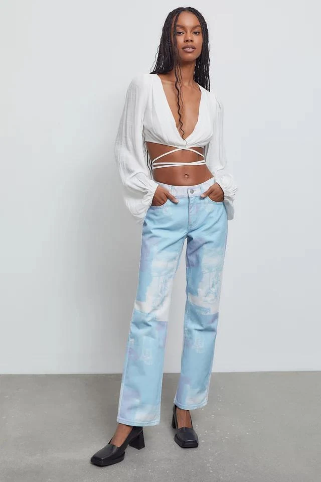 商品BDG|BDG Low-Rise Cowgirl Jean — Renaissance Print,价格¥149,第1张图片