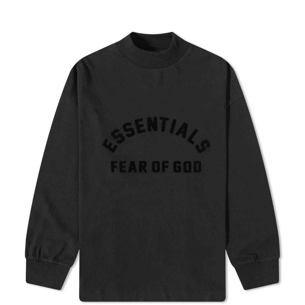 商品Essentials|Fear of God ESSENTIALS Kids Core 23 Long Sleeve T-Shirt - Black,价格¥271,第1张图片