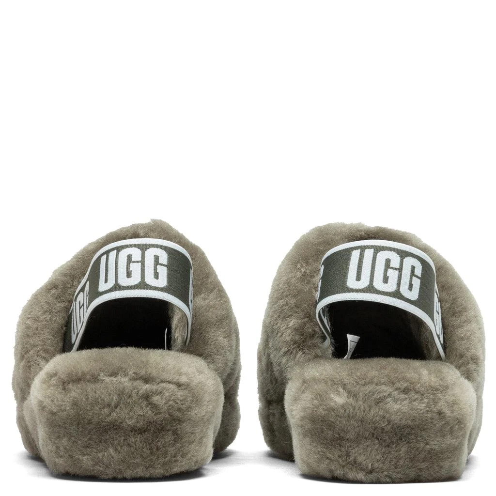 商品UGG|Women's Fluff Yeah Slide - Burnt Olive,价格¥761,第4张图片详细描述