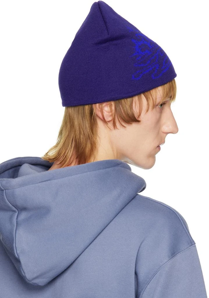商品BUTLER SVC|SSSENSE Exclusive Blue Splatter Beanie,价格¥394,第3张图片详细描述