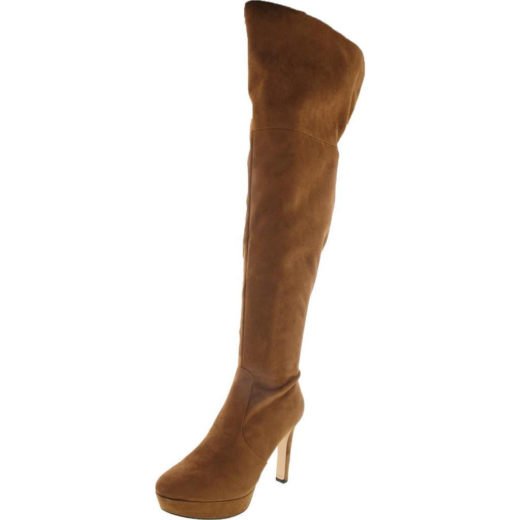 商品Nine West|Nine West Womens Gotcha 2 Suede Platforms Knee-High Boots,价格¥906,第1张图片