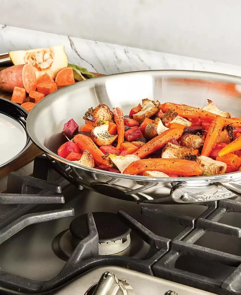 商品All-Clad|Stainless Steel 12" Covered Fry Pan,价格¥968,第4张图片详细描述