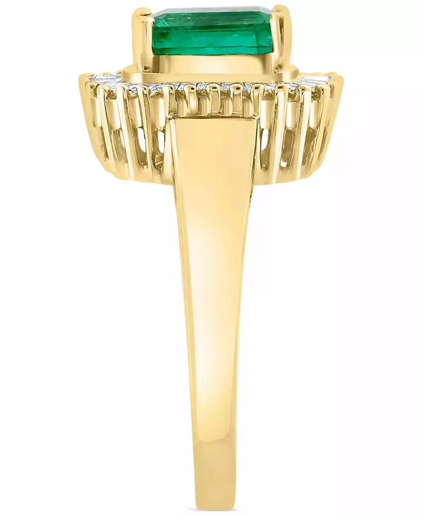 商品Effy|Brasilica by EFFY® Emerald (1-3/8 ct. t.w.) and Diamond (1/2 ct. t.w.) Ring in 14k Yellow Gold or 14k White Gold (Also in Sapphire),价格¥6937,第3张图片详细描述