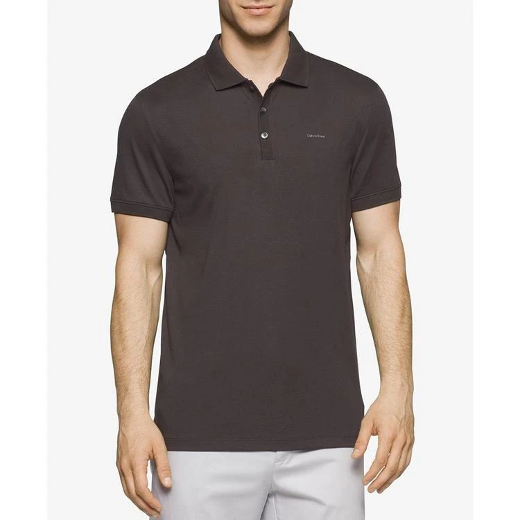 商品Calvin Klein|Calvin Klein Men's Liquid Cotton Polo,价格¥306,第5张图片详细描述