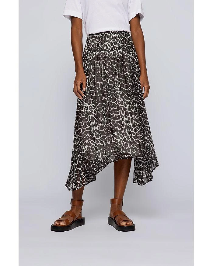 商品Hugo Boss|Vileora Leopard Print Midi Skirt,价格¥904,第5张图片详细描述