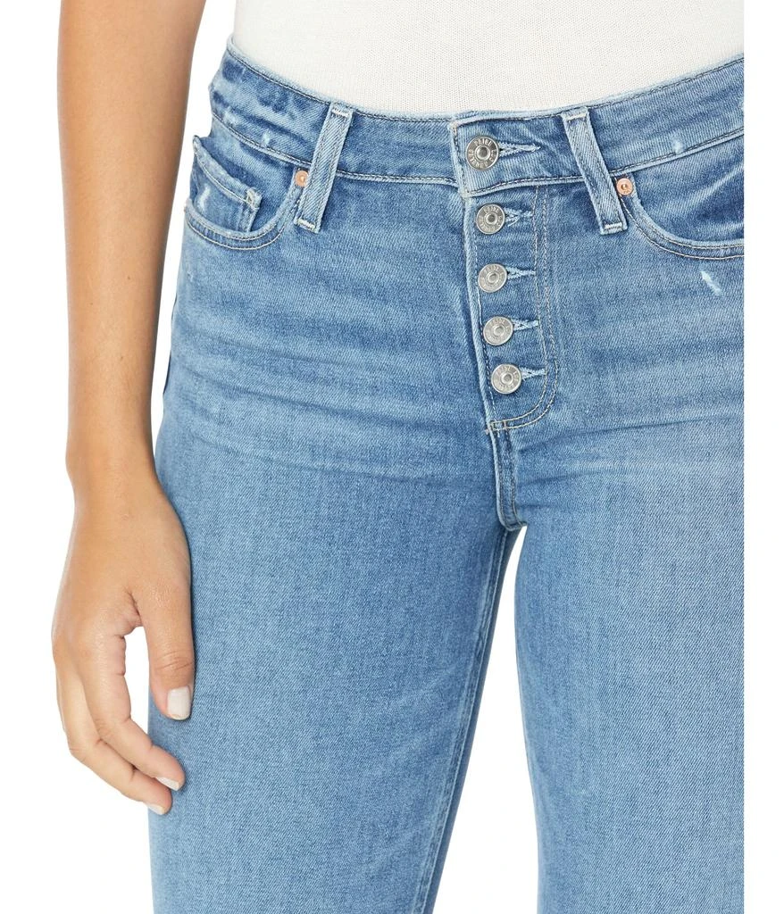 商品Paige|Cindy Crop w/ Exposed Buttonfly in Say Anything Distressed,价格¥839,第3张图片详细描述