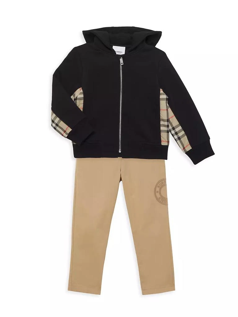 商品Burberry|Baby Boy's &amp; Little Boy's Check Zip-Up Hoodie Jacket,价格¥3071,第2张图片详细描述