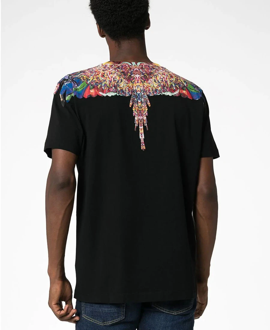 商品【预售7天】 Marcelo Burlon|Marcelo Burlon 男士T恤 CMAA018F1900102210881088BLACK 黑色,价格¥527,第5张图片详细描述