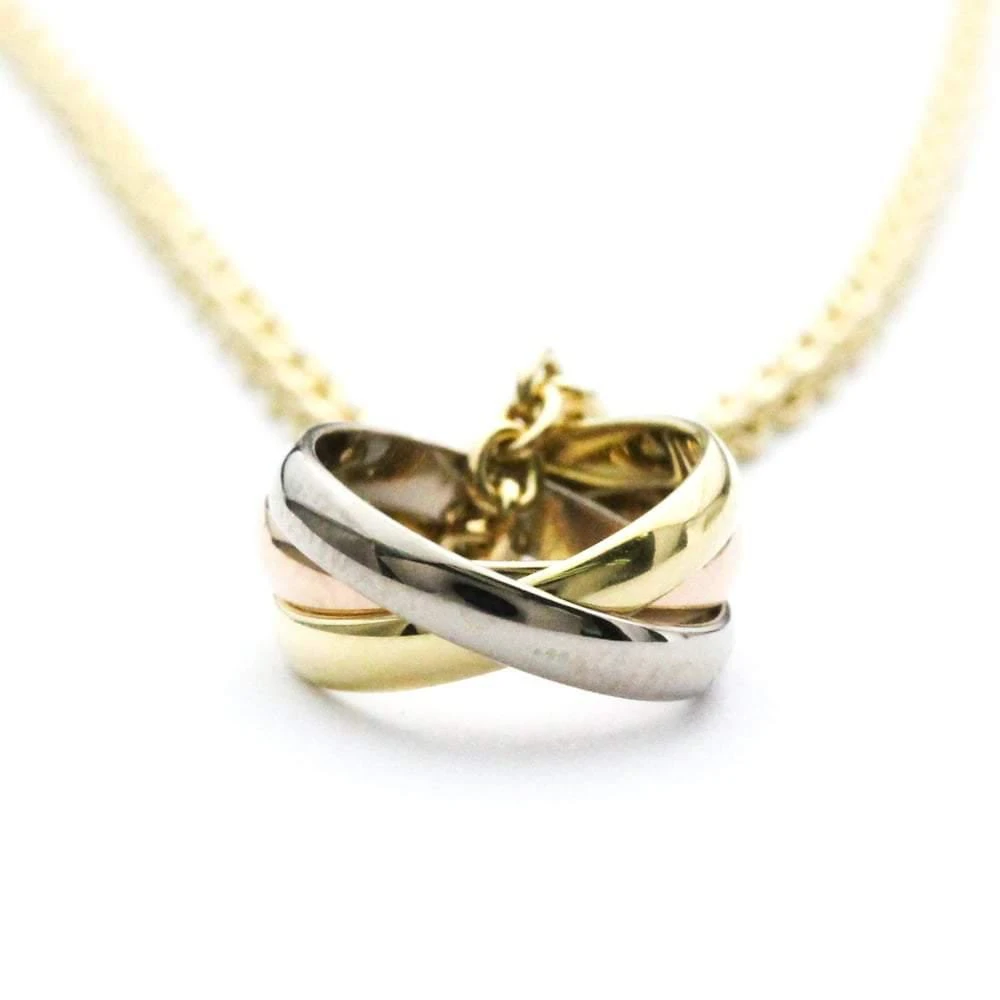 Cartier Trinity 18K Yellow Rose and White Gold Necklace 商品