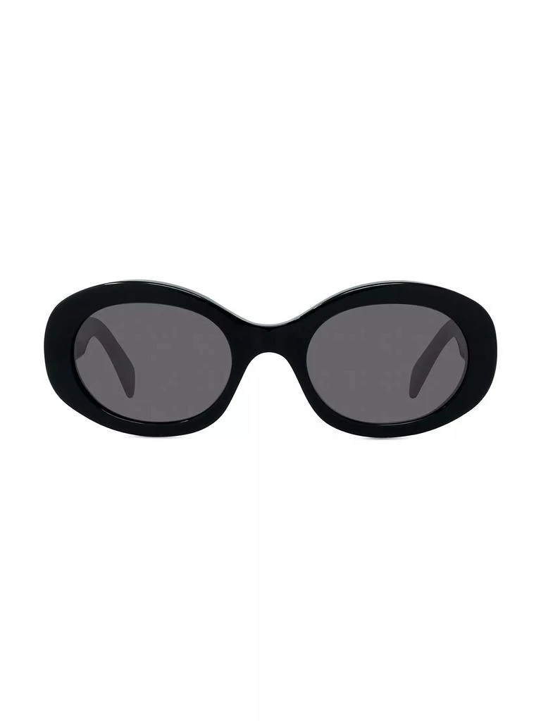 商品Celine|Triomphe 52MM Oval Sunglasses,价格¥2752,第2张图片详细描述