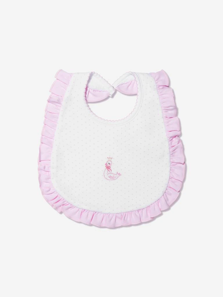 商品Magnolia Baby|Magnolia Baby Baby Girls Princess Swan Embroidered Ruffle Bib in White,价格¥72,第1张图片