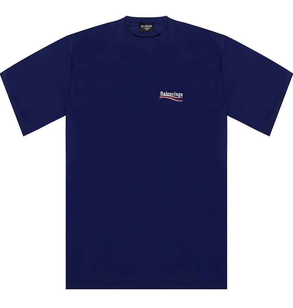 Balenciaga Political Campaign Logo Printed Crewneck T-Shirt商品第1张图片规格展示