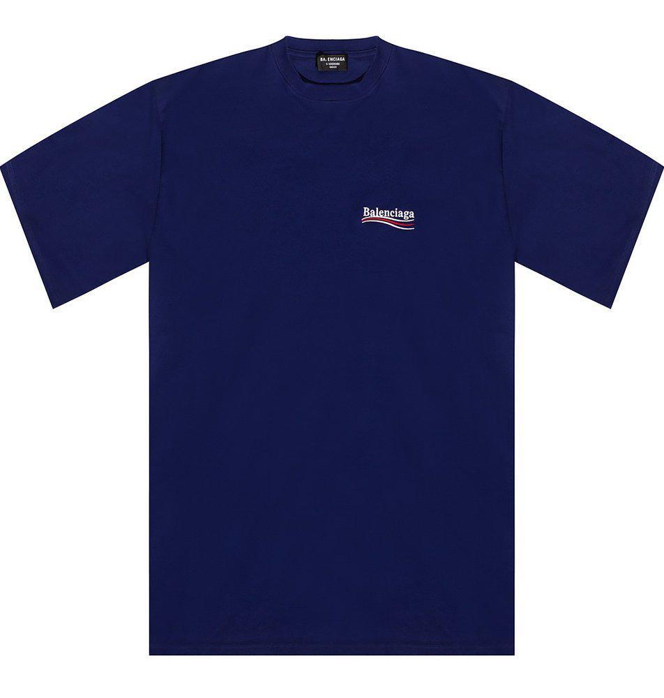 商品Balenciaga|Balenciaga Political Campaign Logo Printed Crewneck T-Shirt,价格¥4591,第1张图片