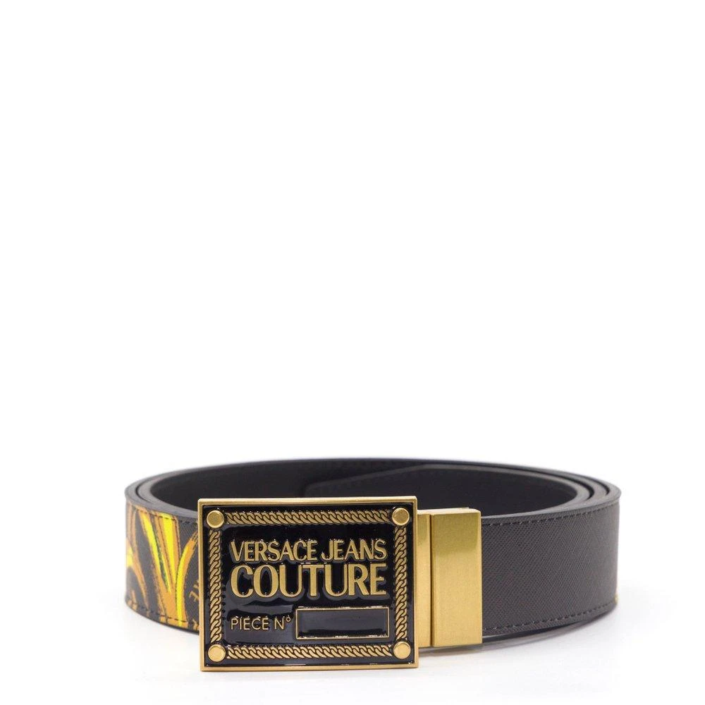 商品Versace|Versace Jeans Couture Baroque Printed Buckle Belt,价格¥574,第1张图片