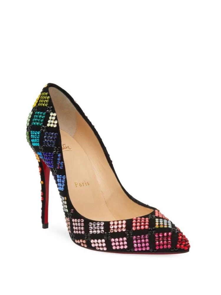 商品Christian Louboutin|Arletta 100 VV Strass Harlequin Pumps,价格¥17960,第1张图片