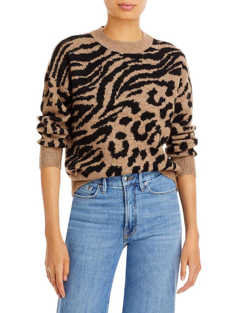 商品AQUA|Mixed Animal Print Sweater - 100% Exclusive,价格¥661,第1张图片