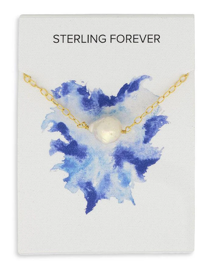 商品Sterling Forever|Imitation Pearl Pendant Necklace, 17",价格¥315,第2张图片详细描述