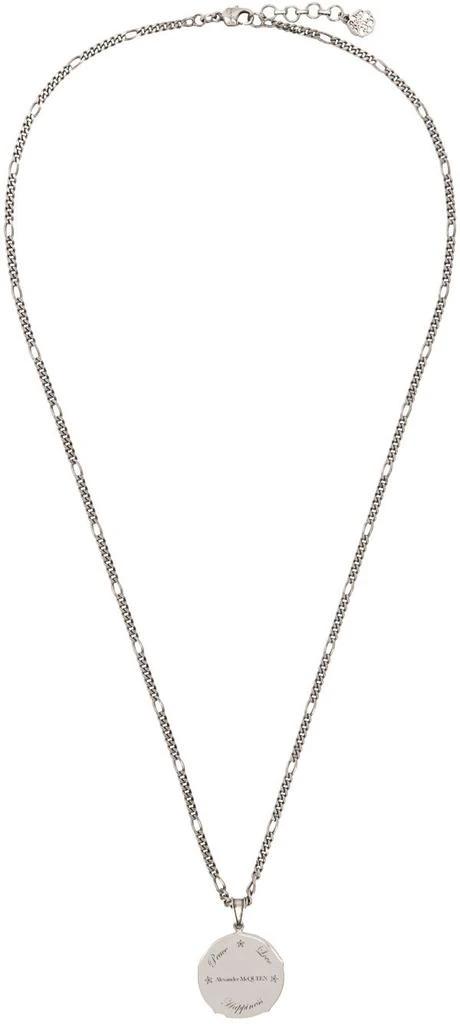 商品Alexander McQueen|Silver Coin Medallion Necklace,价格¥1441,第1张图片