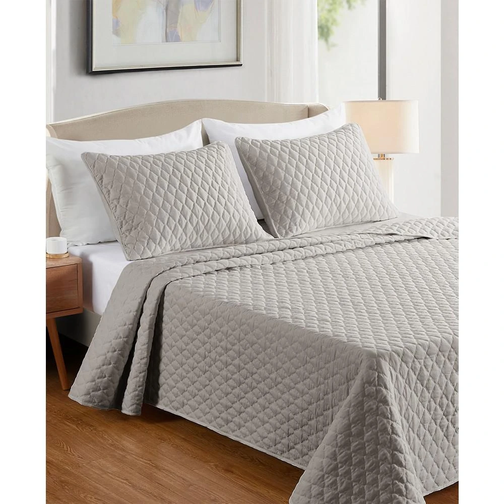 商品Videri Home|Diamond Stitched 3 Piece Quilt Set, Full-Queen,价格¥303,第1张图片
