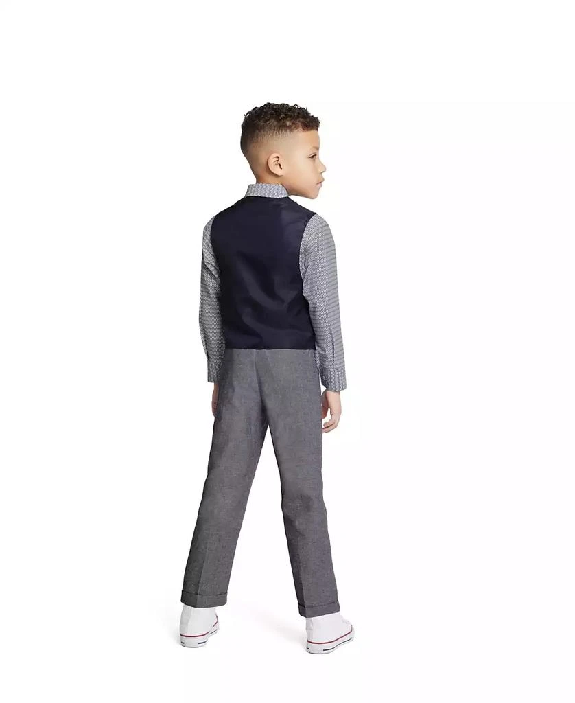 商品Nautica|Little Boys Linen Look Machine Washable Vest Set,价格¥122,第5张图片详细描述