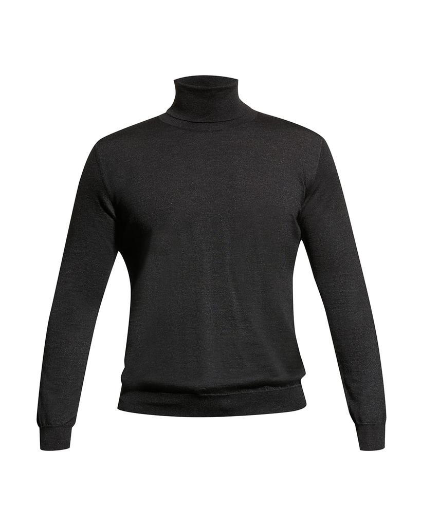 商品Kiton|Men's Cashmere-Silk Turtleneck Sweater,价格¥14580,第4张图片详细描述