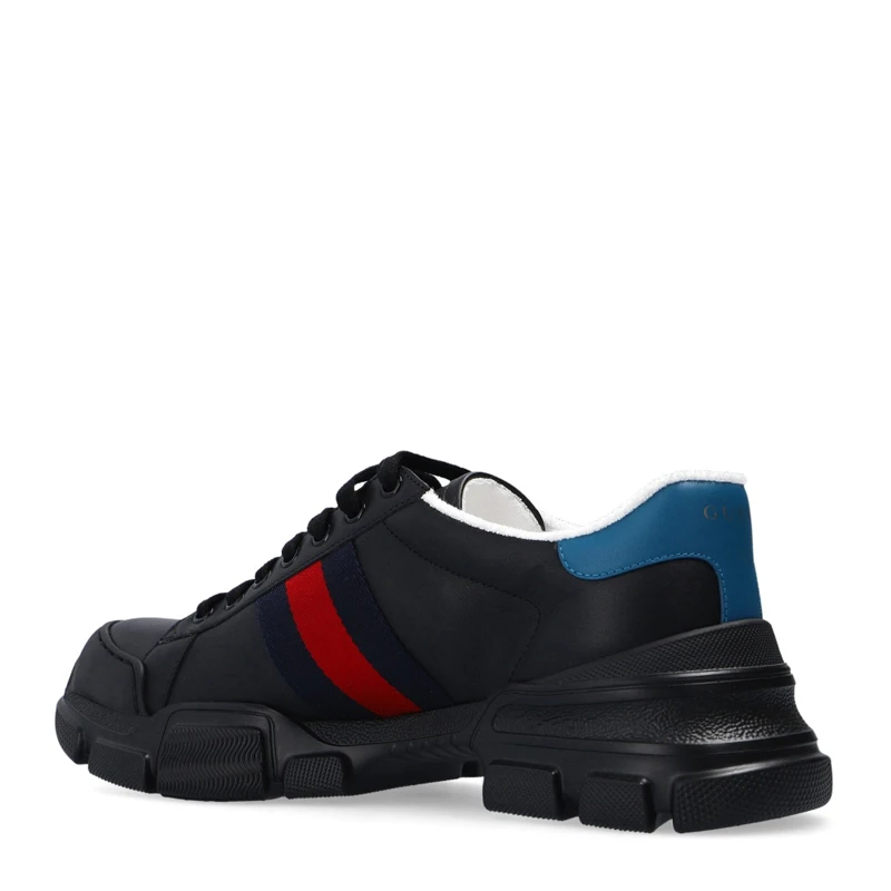 GUCCI 男士黑色皮革运动鞋 624701-0FI60-1089 商品