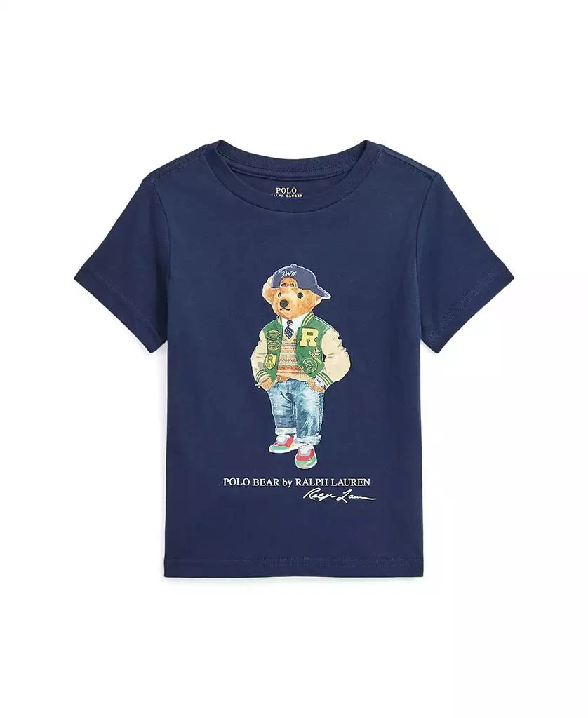 商品Ralph Lauren|Toddler and Little Boys Polo Bear Cotton Jersey Tee,价格¥142,第1张图片