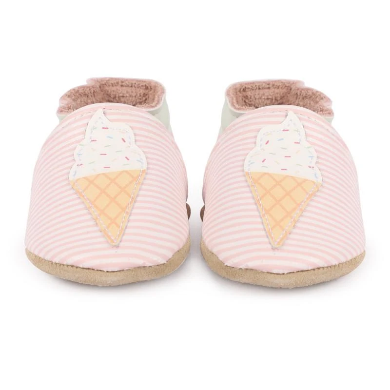 商品Rose et Chocolat|Ice cream leather baby shoes in pink,价格¥395,第2张图片详细描述