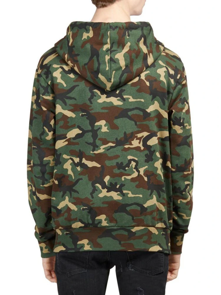 商品Palm Angels|Camo Maxi Zip Cotton Hoodie,价格¥1437,第2张图片详细描述