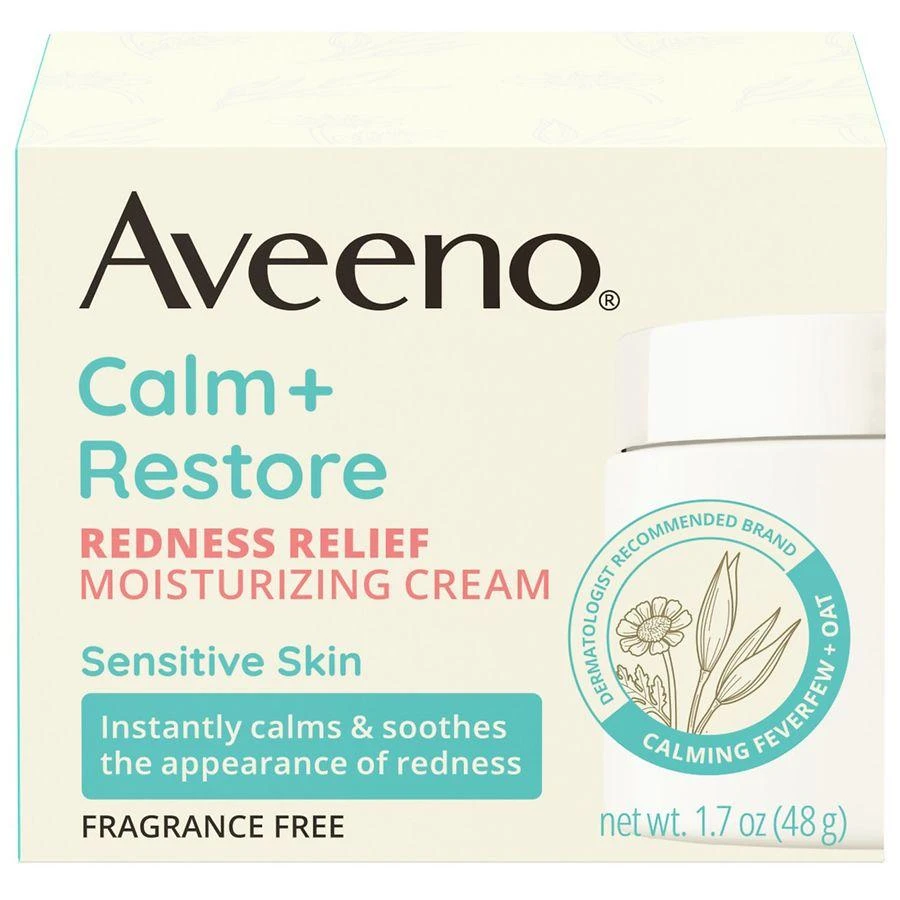 商品Aveeno|Calm + Restore Redness Relief Cream, Face Moisturizer,价格¥209,第3张图片详细描述