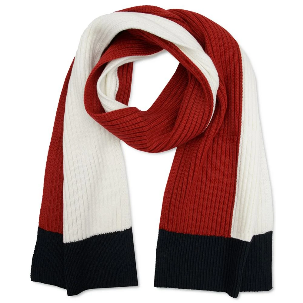 商品Tommy Hilfiger|Men's Colorblock Embroidered Logo Scarf,价格¥412,第1张图片