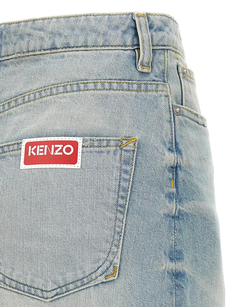 商品Kenzo|Medium Stone Blue Skirts Light Blue,价格¥1008,第4张图片详细描述
