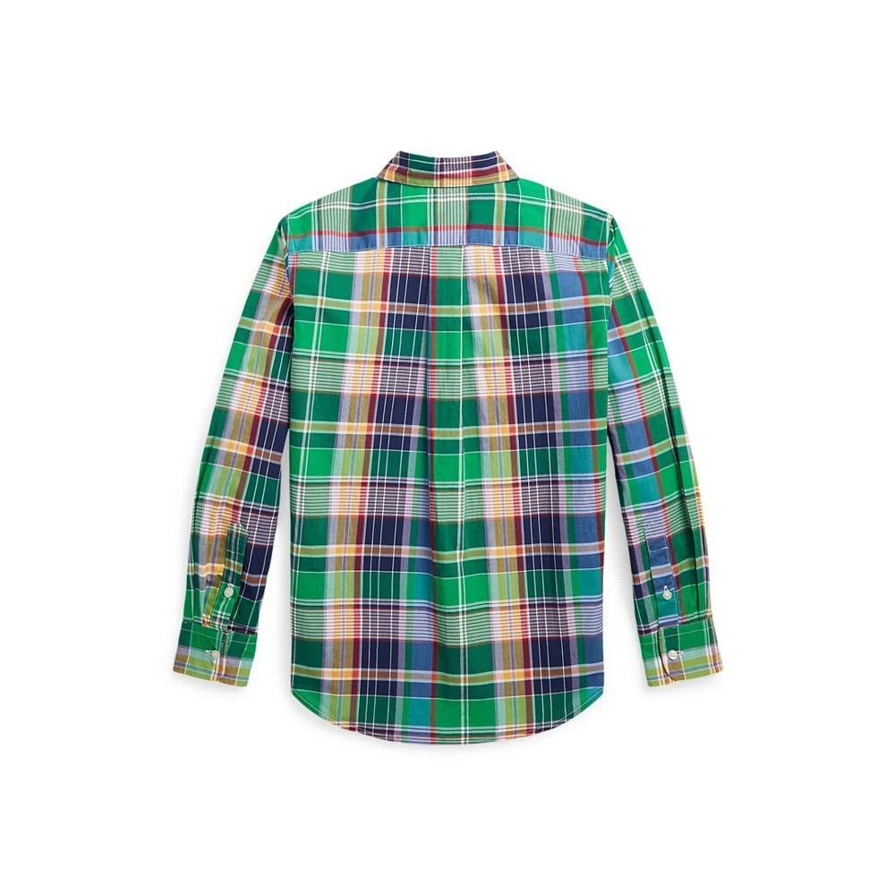商品Ralph Lauren|Big Boys Plaid Cotton Poplin Shirt,价格¥166,第5张图片详细描述