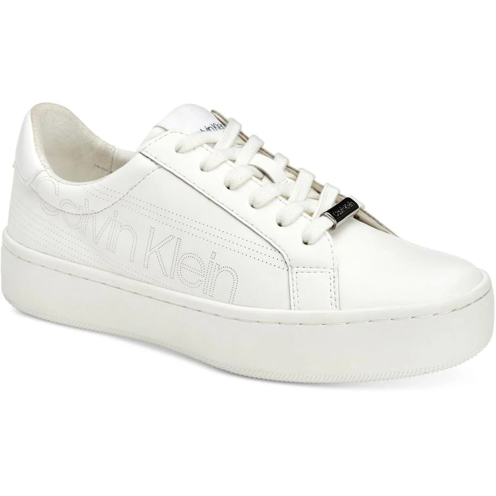 商品Calvin Klein|Calvin Klein Womens Clarine Leather Athleisure Fashion Sneakers,价格¥275,第2张图片详细描述
