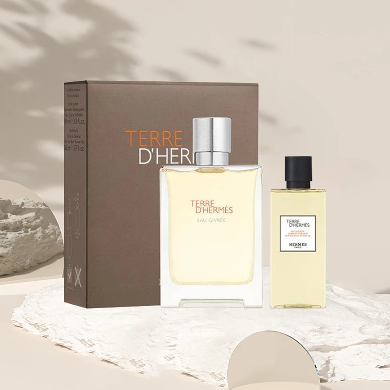 Hermes爱马仕限定大地系列礼盒 大地泠洌之水浓香水EDP 100ml+沐浴露80ml 商品