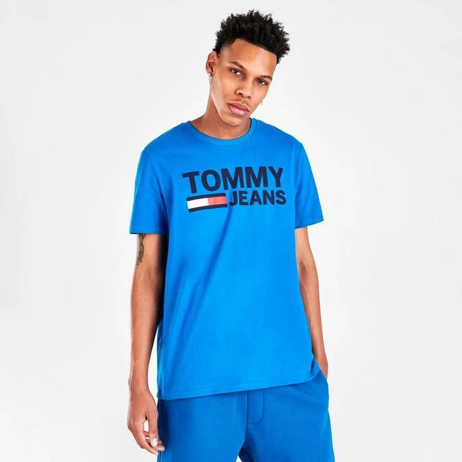 商品Tommy Hilfiger|Men's Tommy Jeans Lockup Graphic Print T-Shirt,价格¥75,第1张图片