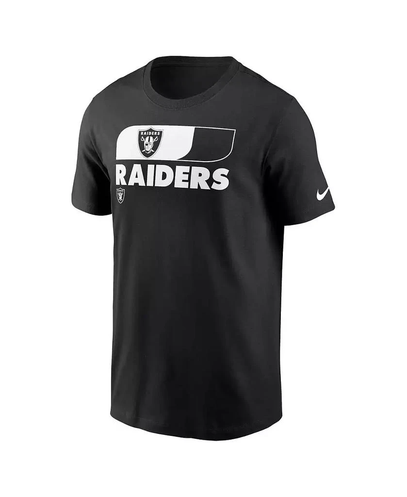 商品NIKE|Men's Black Las Vegas Raiders Air Essential T-Shirt,价格¥261,第2张图片详细描述
