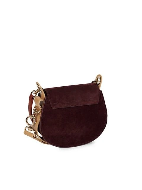 商品Chloé|Small Tess Suede Saddle Bag,价格¥4365,第4张图片详细描述