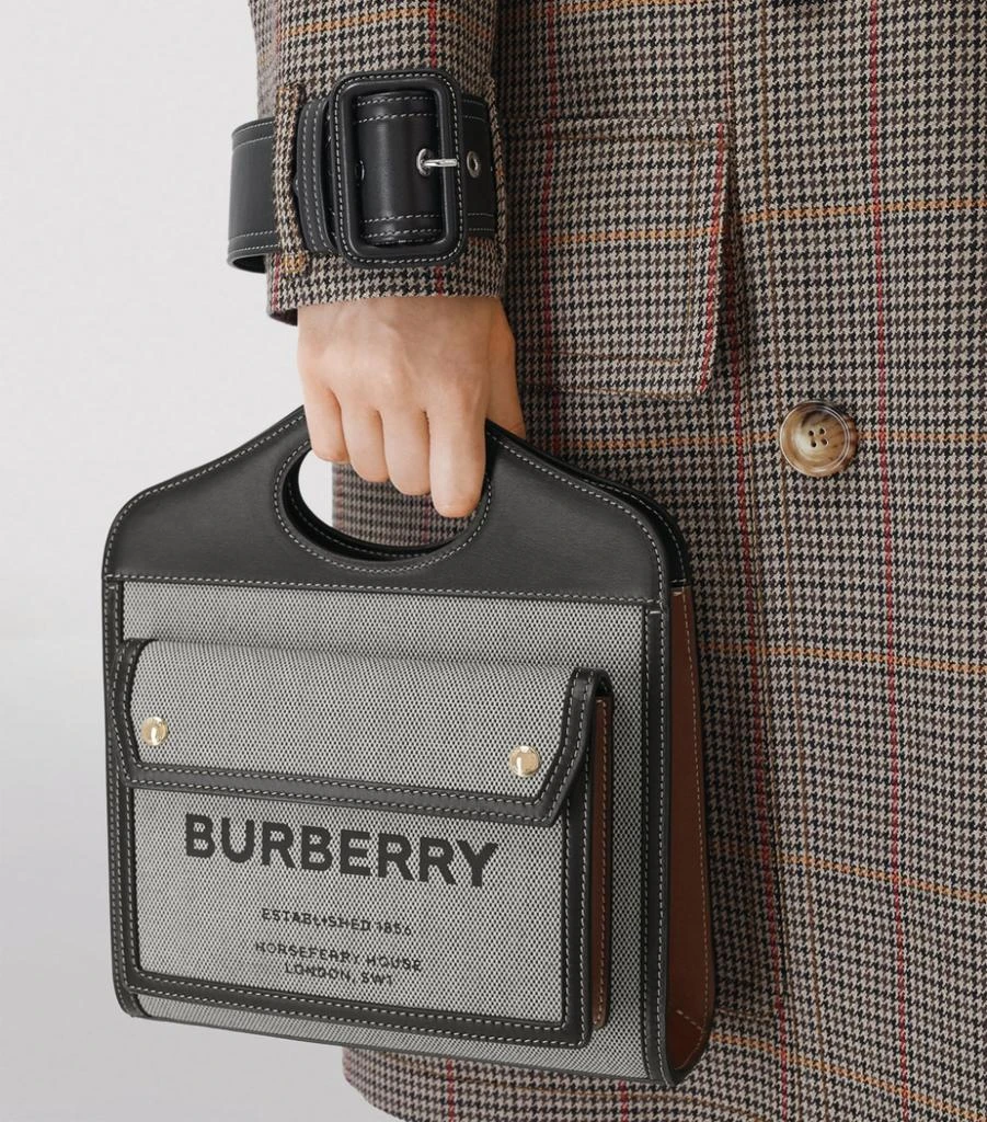 商品Burberry|Mini Horseferry Pocket Top-Handle Bag,价格¥10324,第2张图片详细描述